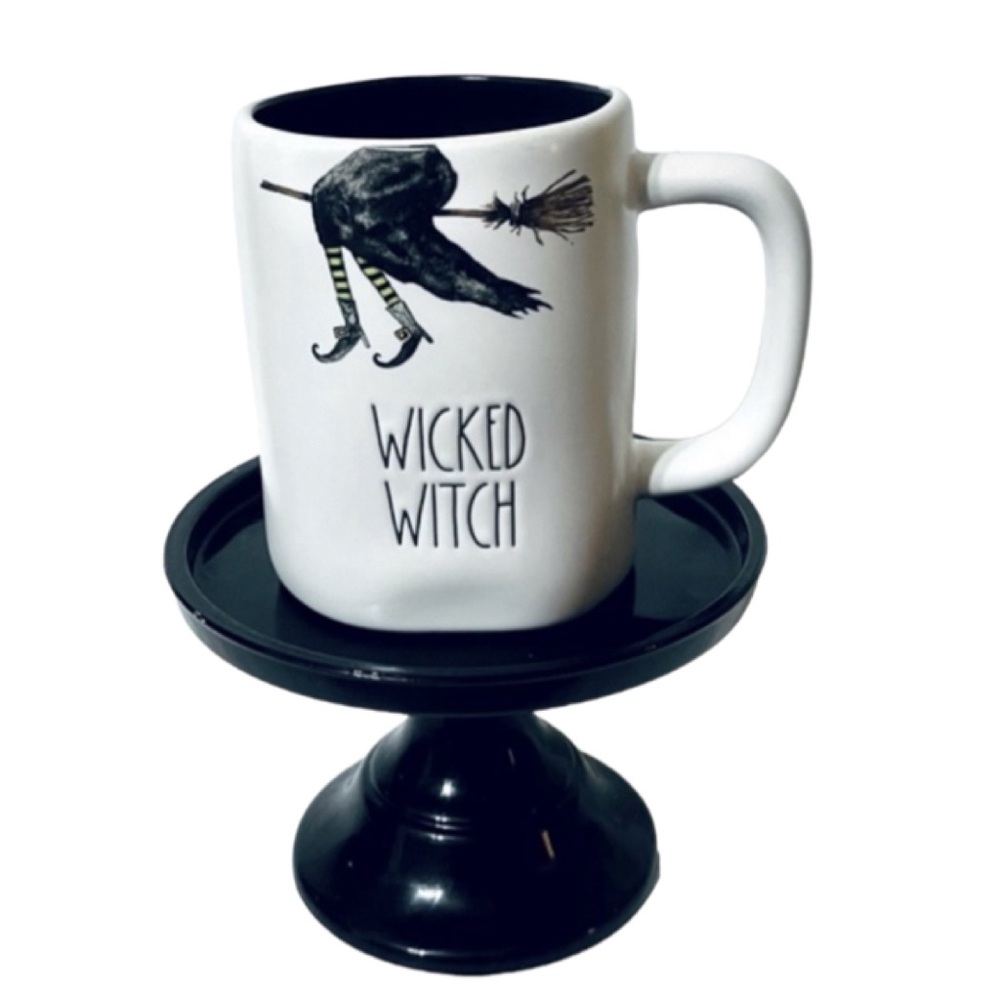 NEW Rae Dunn Halloween Wicked Witch Mug with Broom Stick Coffee Mug 🧙♀️